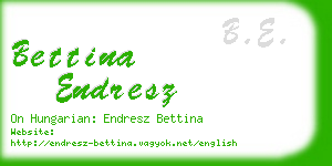 bettina endresz business card